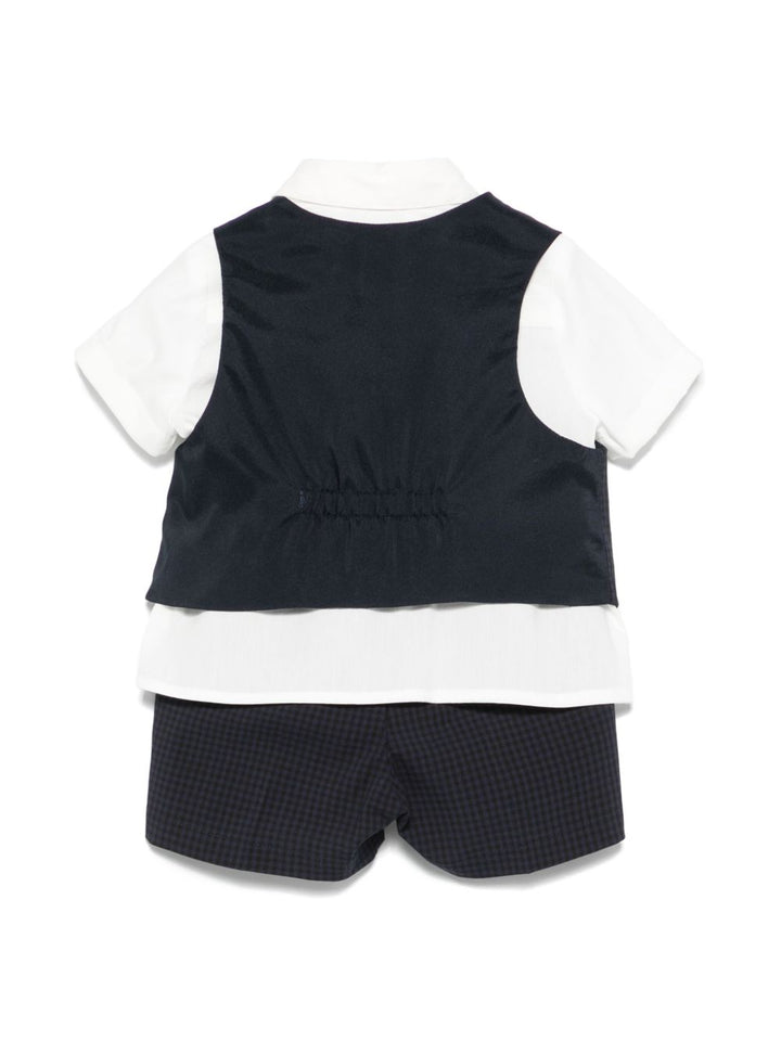 Completo elegante blu/bianco per neonato EB000184AF12958 FB058 Emporio Armani Kids 