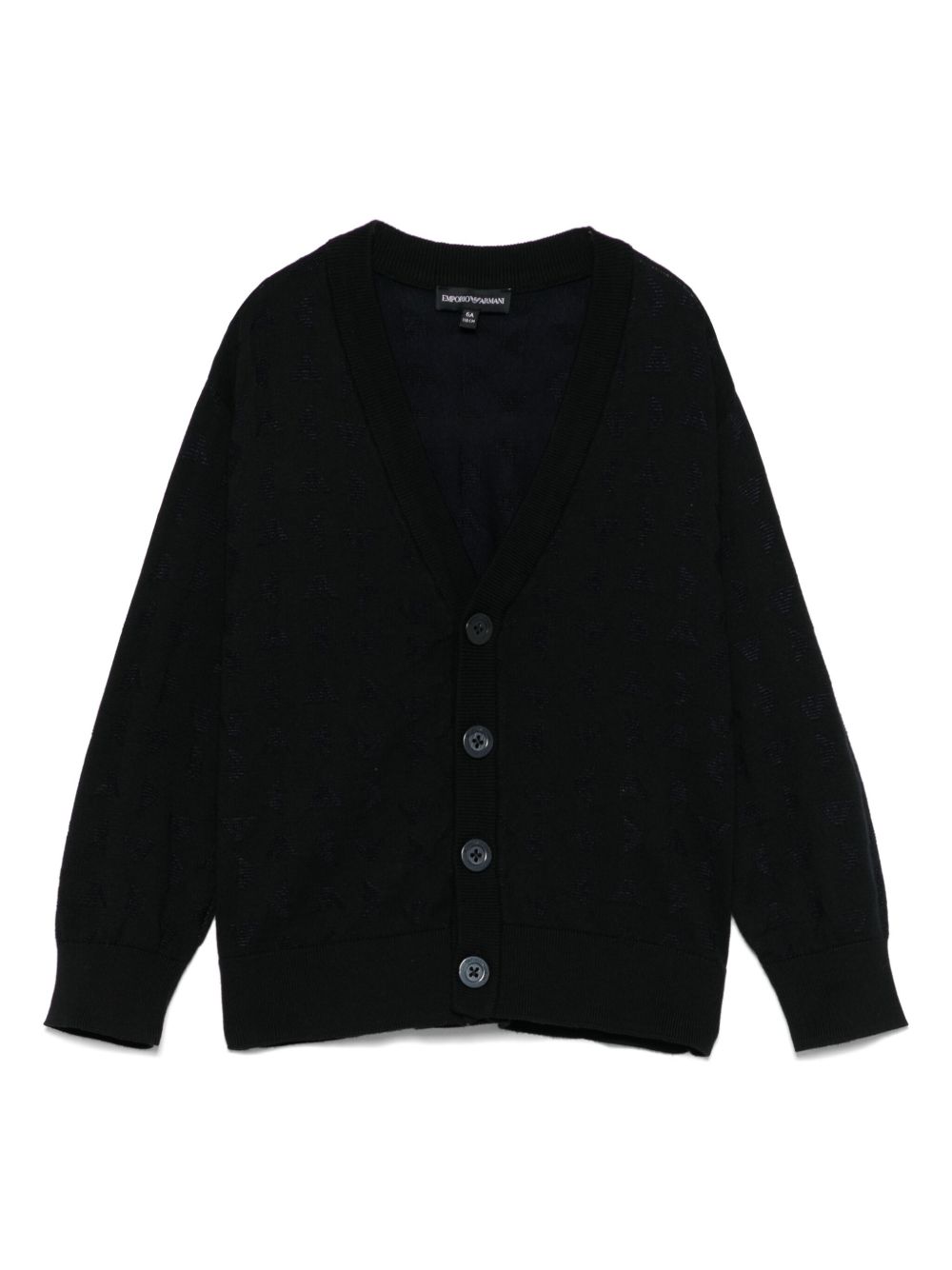 Cardigan blu notte per bambino EB000286AF13935 UB118 Emporio Armani Kids 