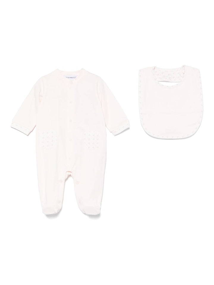 Tutina rosa chiaro per neonata EY000009AF10913 F4012 Emporio Armani Kids 