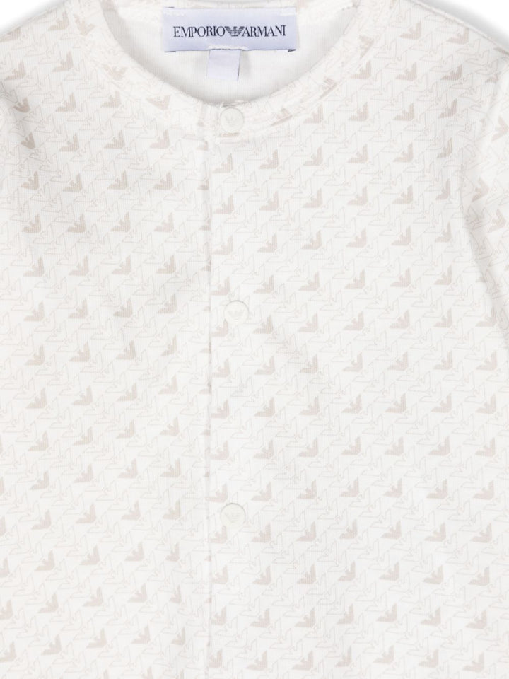 Tutina bianca per neonato EY000011AF10913 F1014 Emporio Armani Kids 