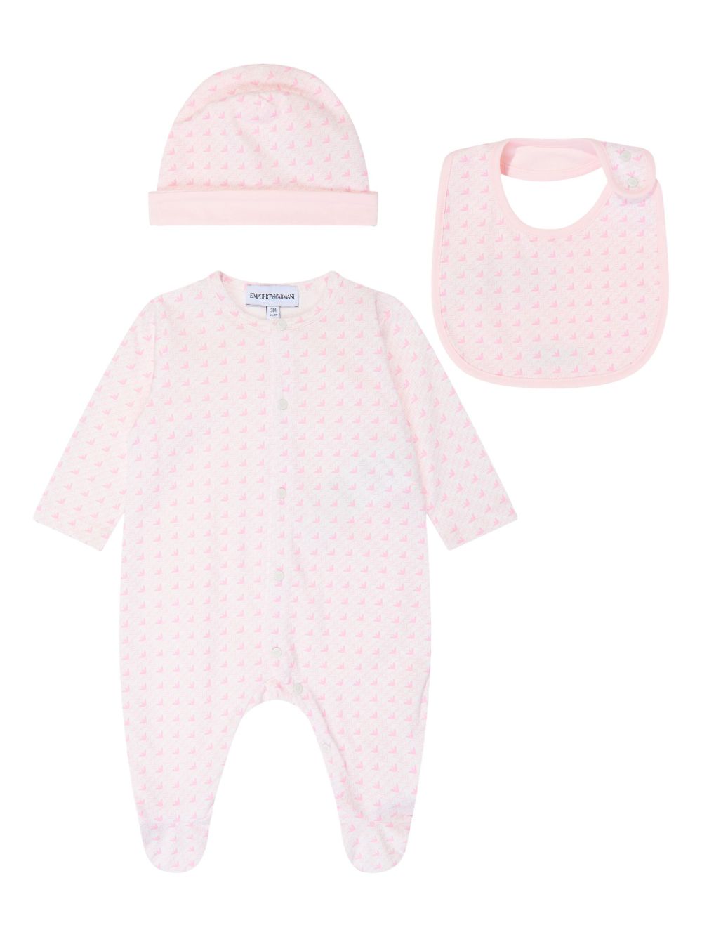 Tutina rosa per neonata EY000011AF10913 F4012 Emporio Armani Kids 