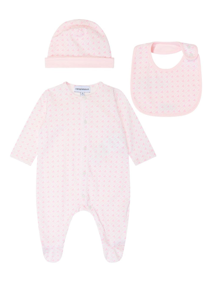 Tutina rosa per neonata EY000011AF10913 F4012 Emporio Armani Kids 