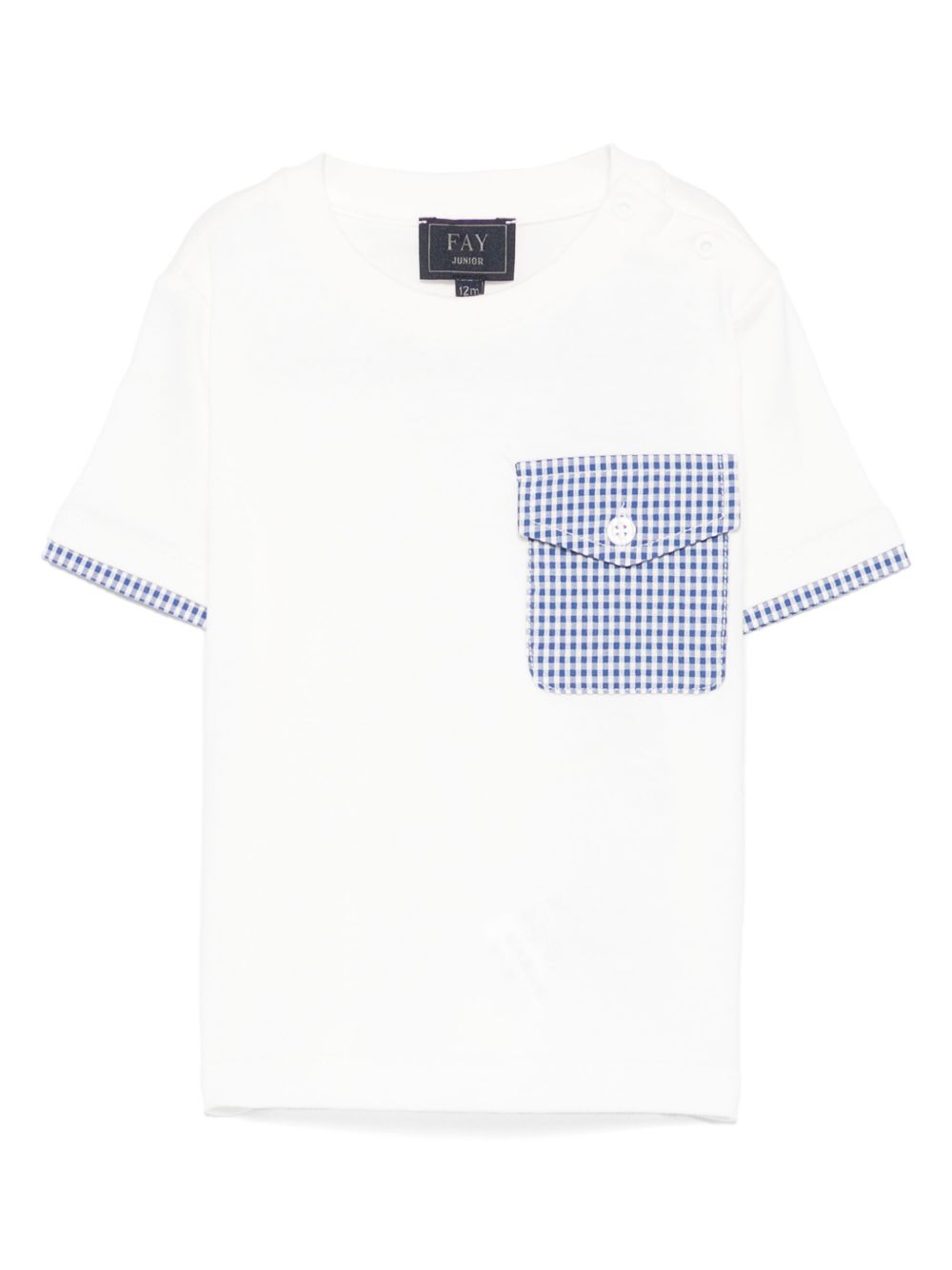 T-shirt bianca per neonato FW8521J0004 101 Fay Kids 