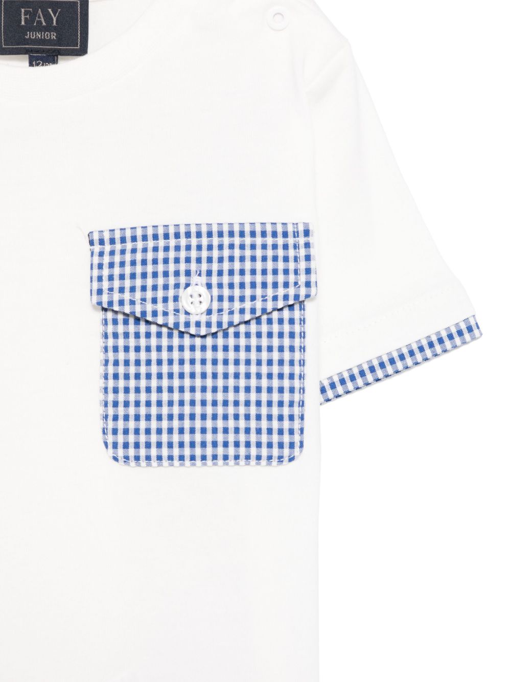 T-shirt bianca per neonato FW8521J0004 101 Fay Kids 