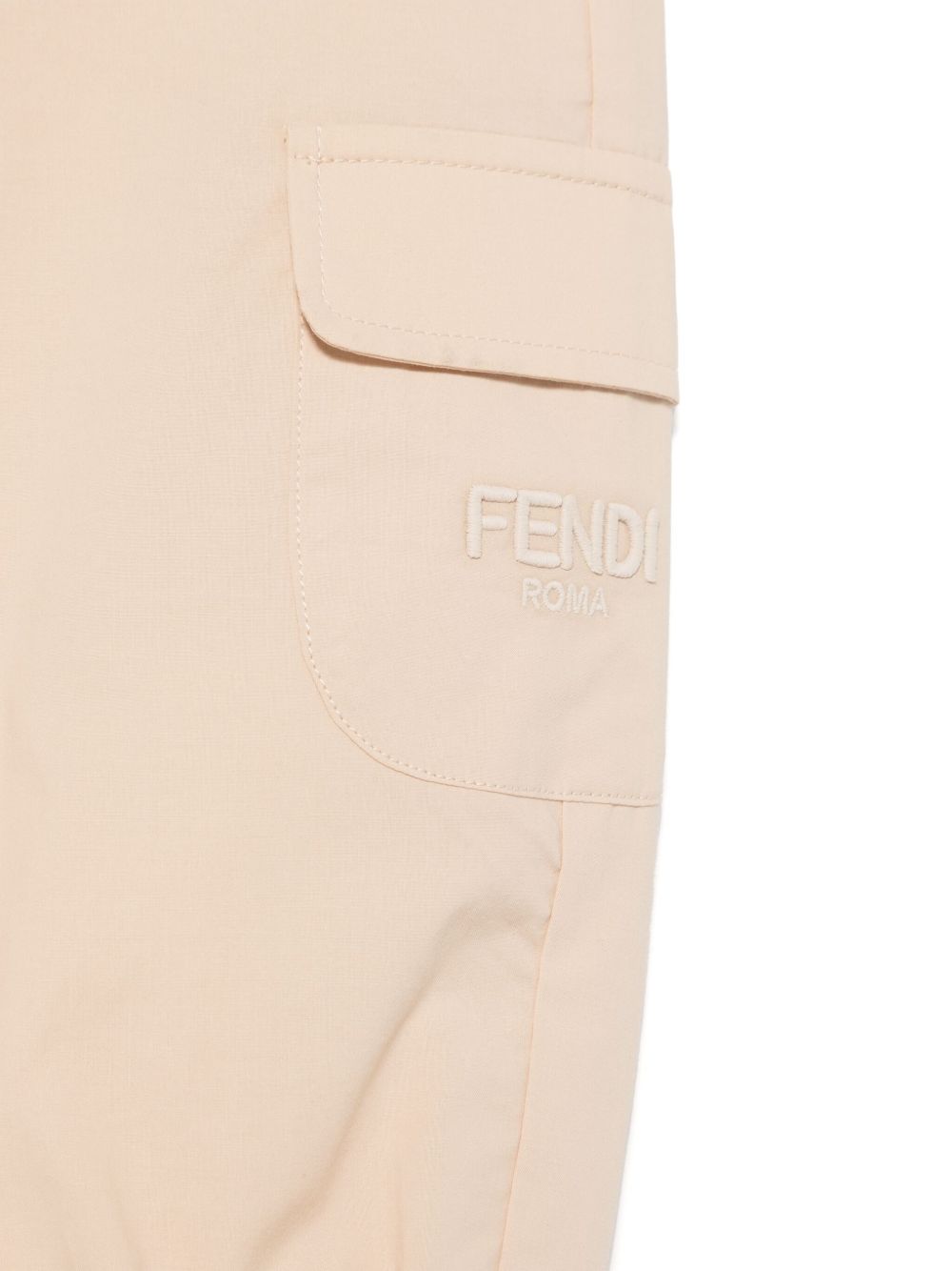 Pantalone beige chiaro per neonato BMF237A31W F1P2N Fendi Kids 