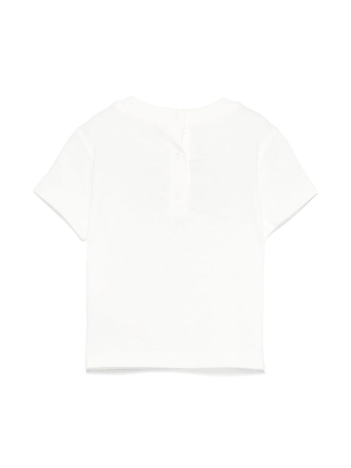 T-shirt bianca per neonato BMI2557AJ F1P2N Fendi Kids 