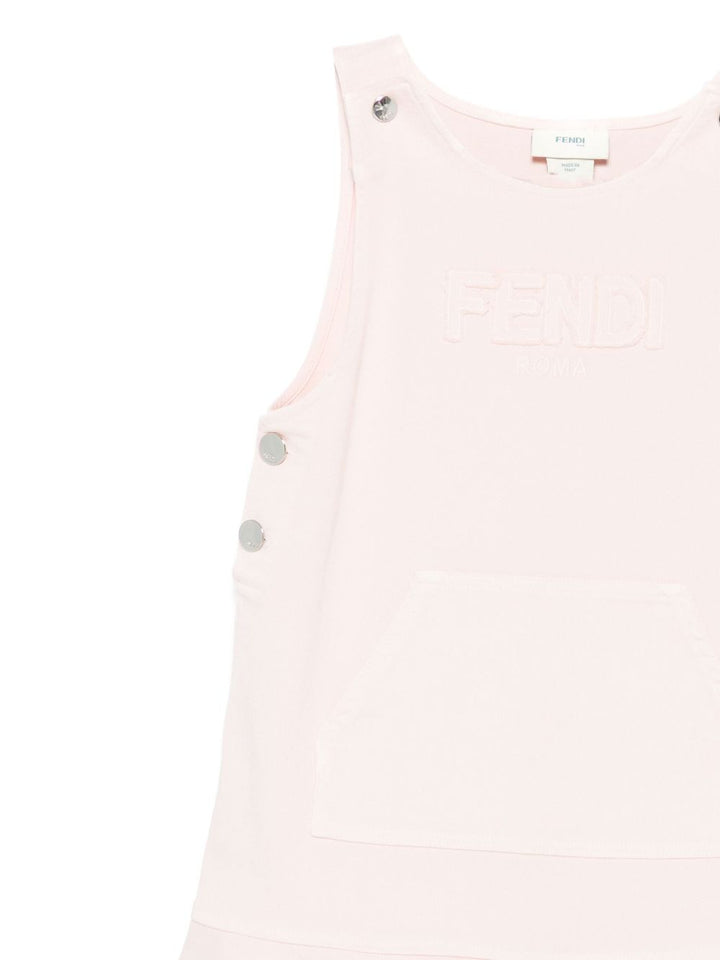Abito rosa chiaro per bambina JFB769ATS1 F1RX7 Fendi Kids 