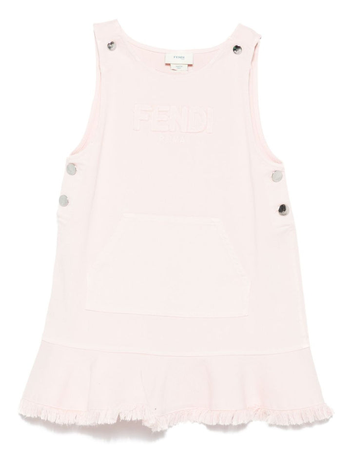 Abito rosa chiaro per bambina JFB769ATS1 F1RX7 Fendi Kids 