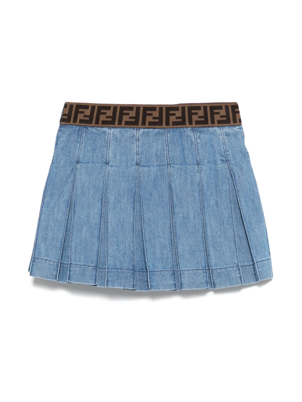Gonna blu indaco per bambina JFE165ATRF F0QG0 Fendi Kids 
