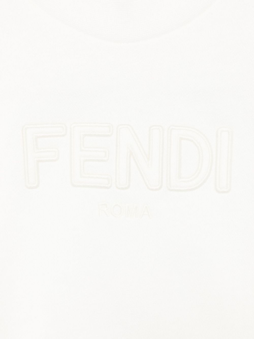 Felpa bianca per bambina JFH1545V0 F0TU9 Fendi Kids 