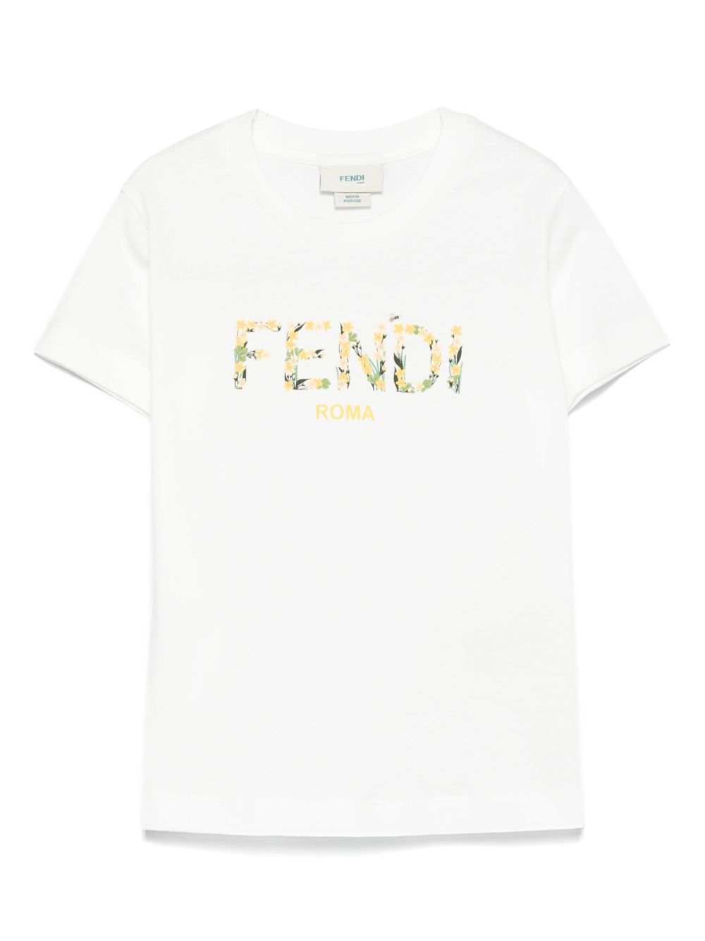 T-shirt bianca per bambino JFI3757AJ F1SP9 Fendi Kids 
