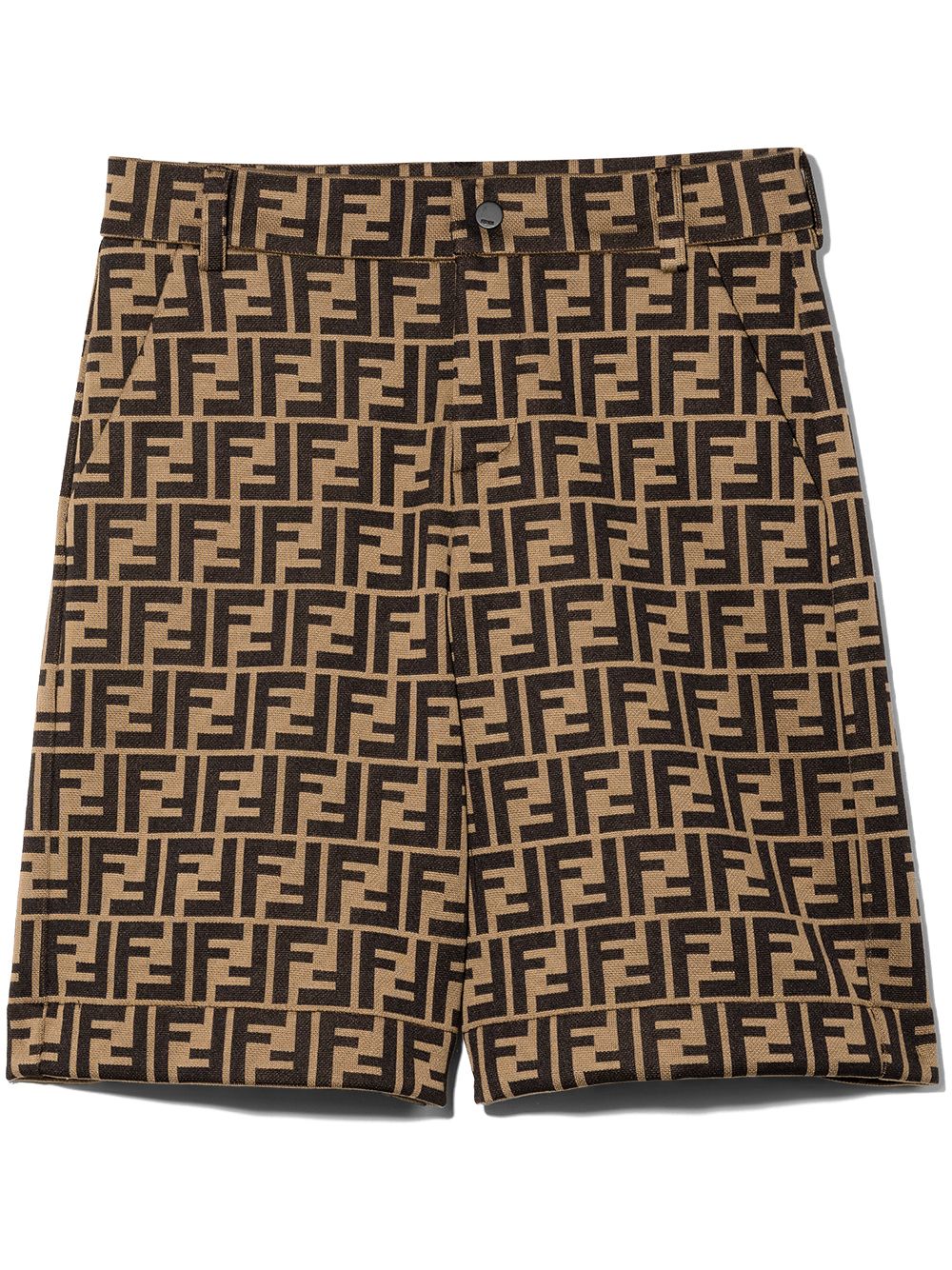 Bermuda marrone per bambino con logo JMF315A6A6 F0E0X Fendi Kids 