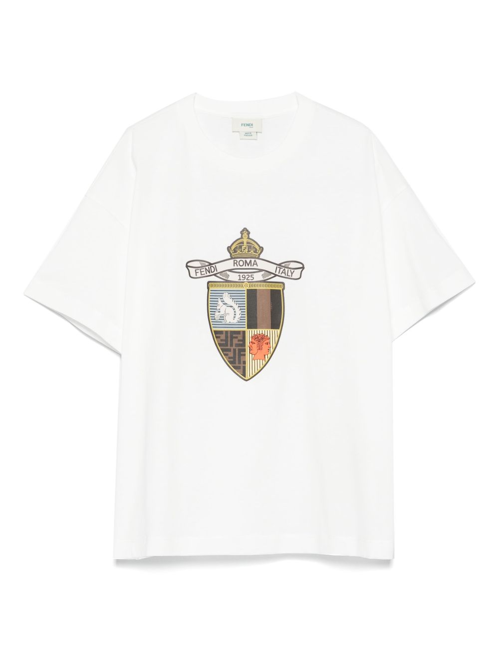 T-shirt bianca per bambino JMI4817AJ F0TU9 Fendi Kids 
