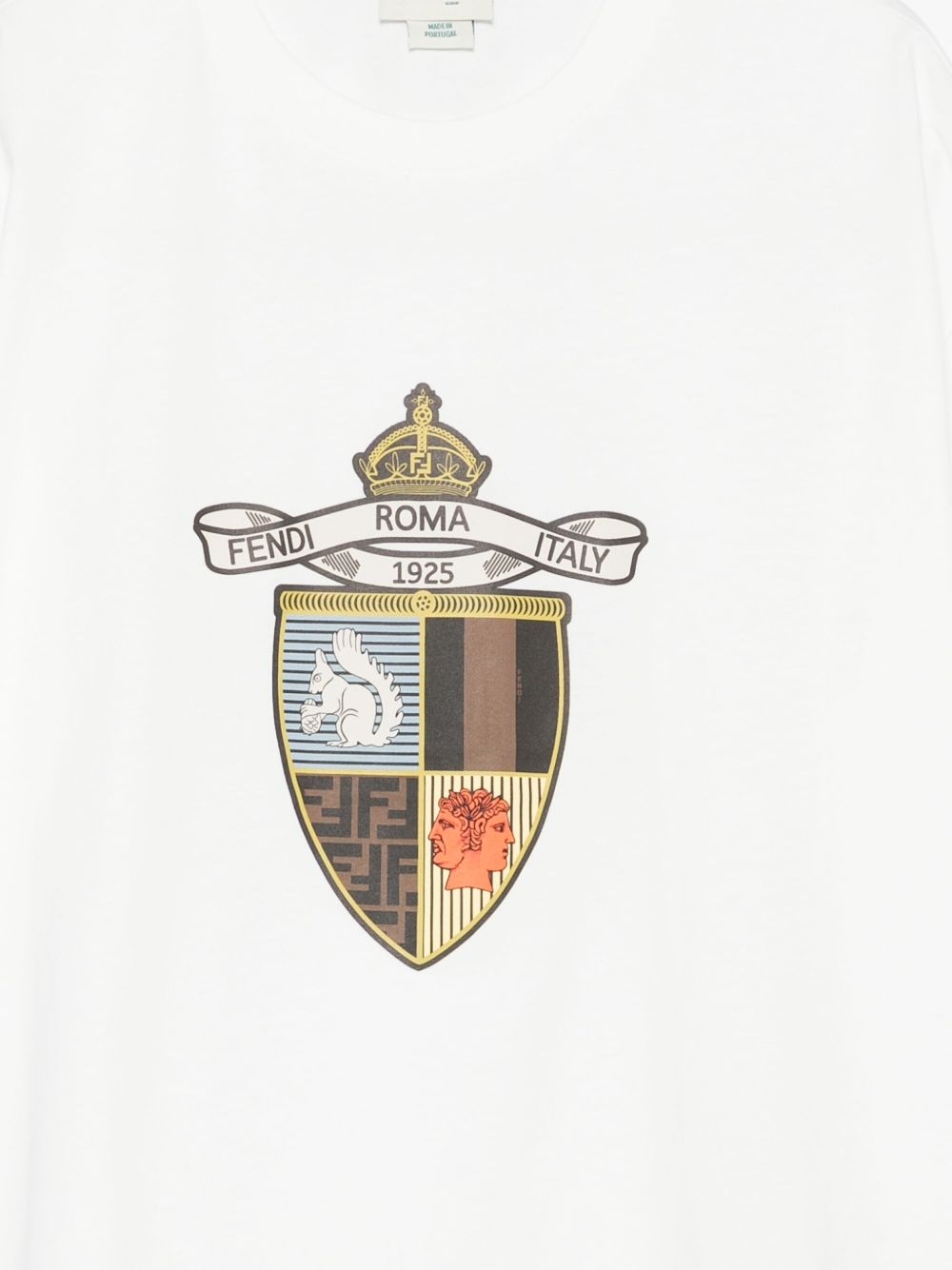 T-shirt bianca per bambino JMI4817AJ F0TU9 Fendi Kids 