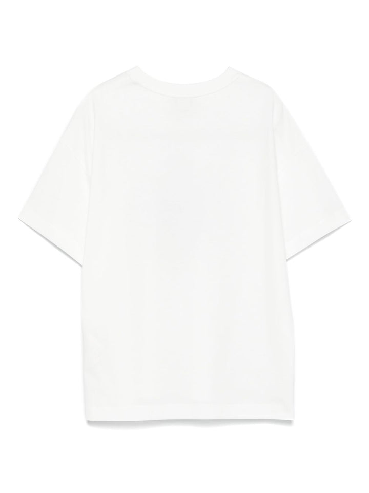 T-shirt bianca per bambino JMI4817AJ F0TU9 Fendi Kids 