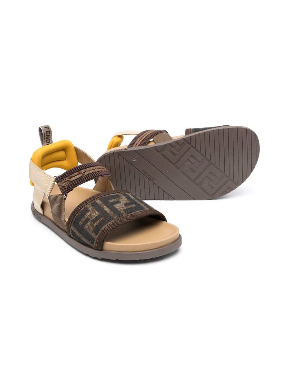 Sandali marroni per bambino JMR437ALJF F1JGO Fendi Kids 