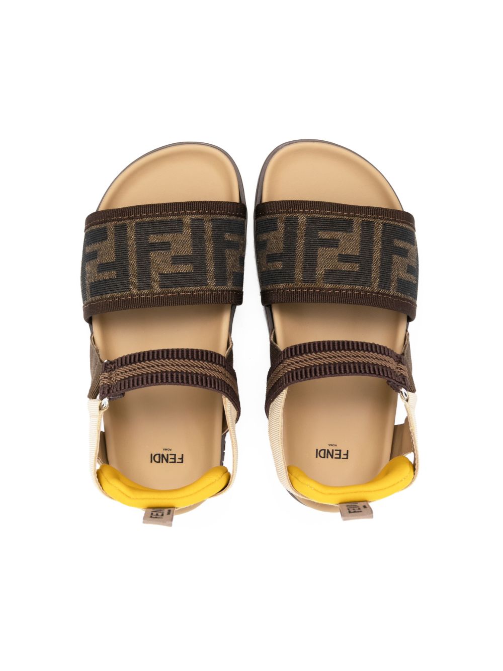 Sandali marroni per bambino JMR437ALJF F1JGO Fendi Kids 
