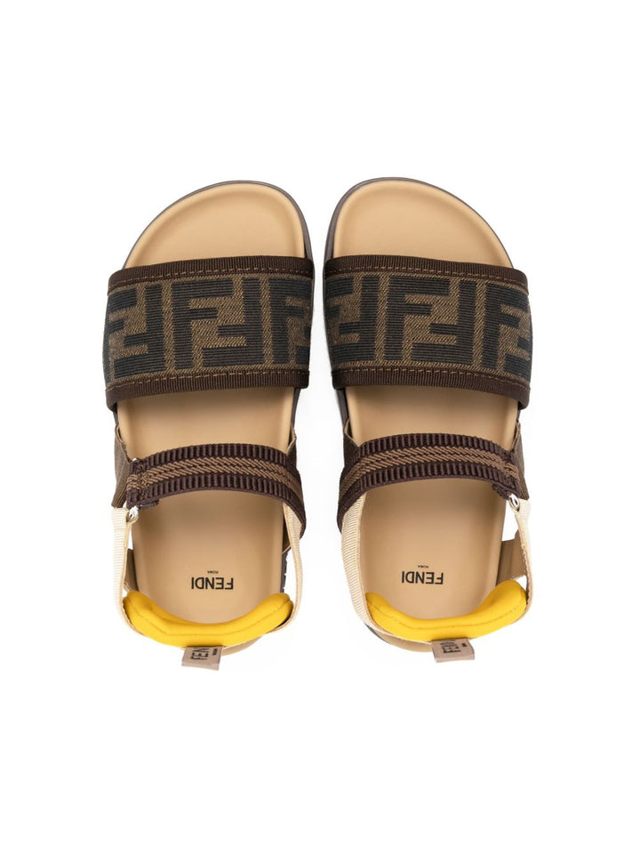 Sandali marroni per bambino JMR437ALJF F1JGO Fendi Kids 