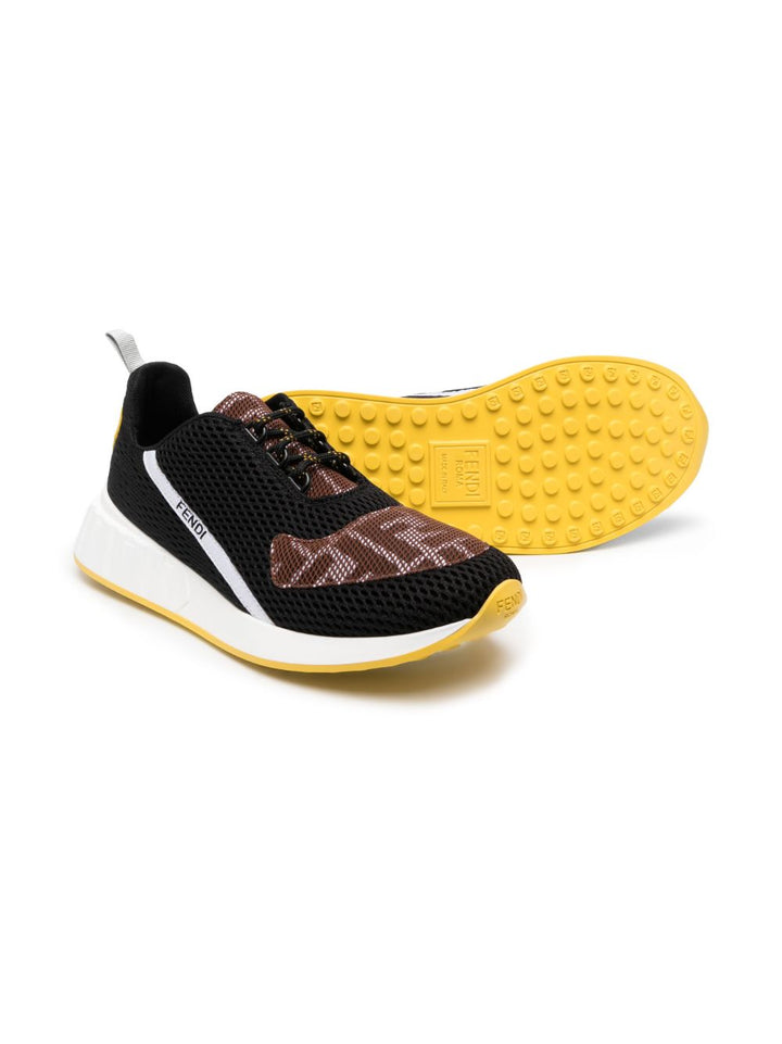Sneakers nere per bambina con logo JMR442AM50 F150H Fendi Kids 