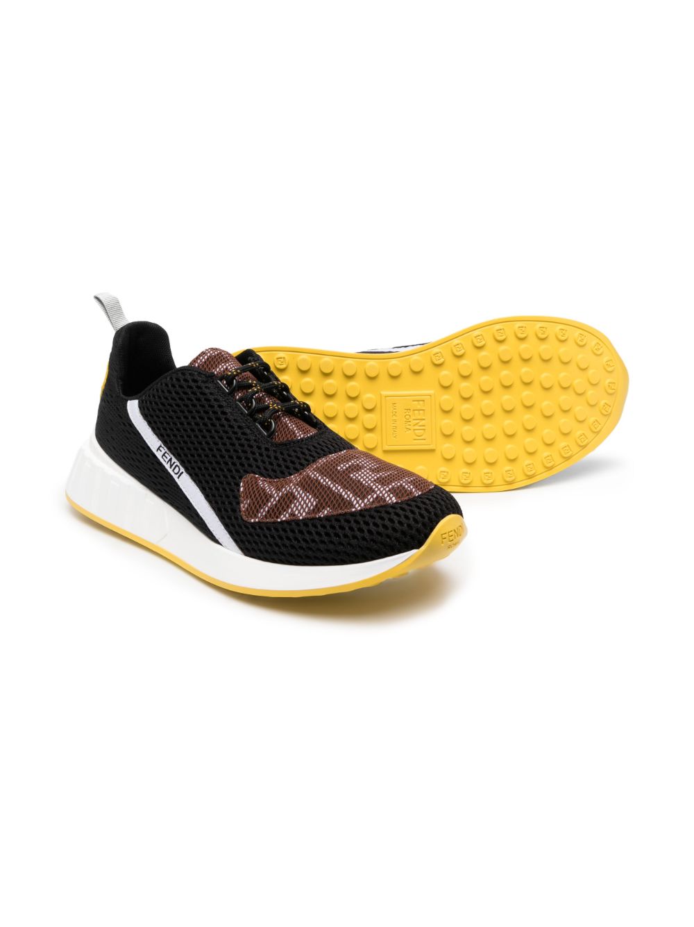 Sneakers nere per bambina con logo JMR442AM50 F150H Fendi Kids 