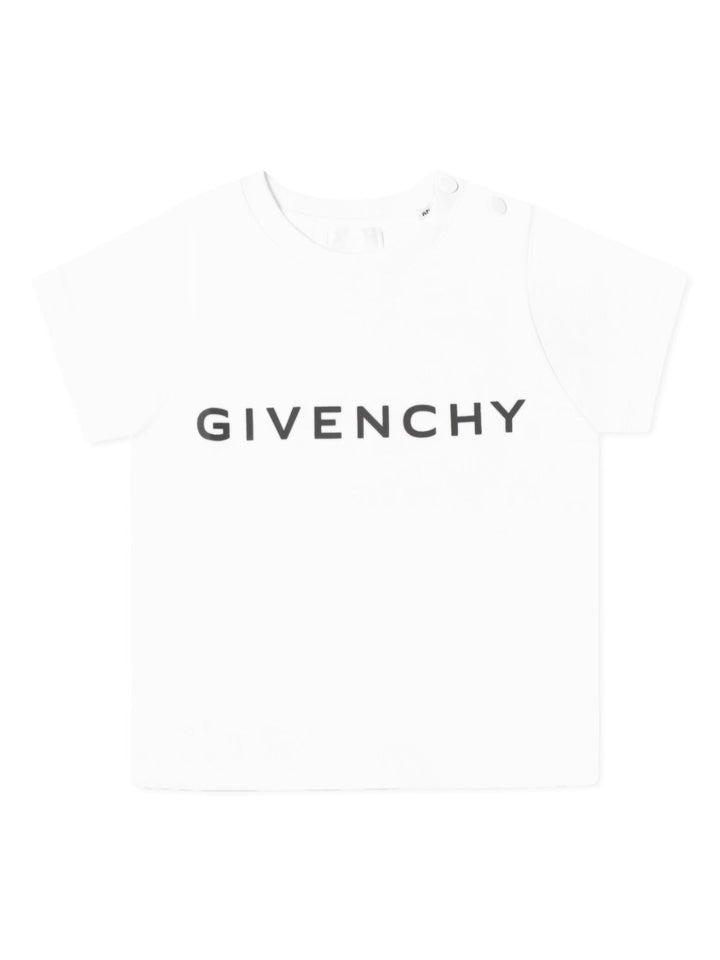 T-shirt bianco per neonato H30640 10P Givenchy Kids 