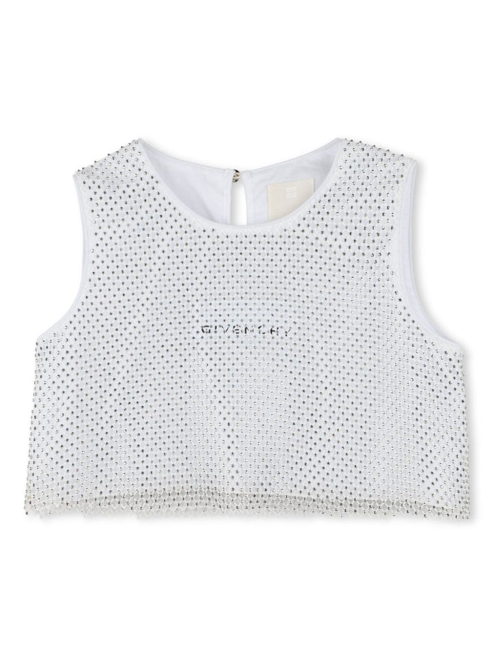 Top grigio per bambina H30840 16 Givenchy Kids 