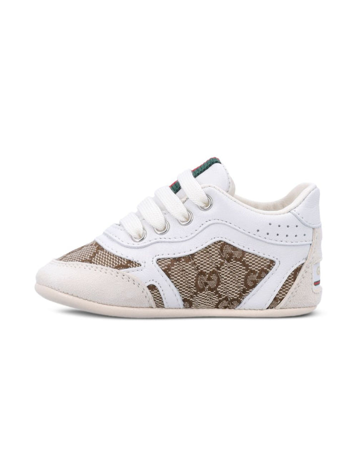 Sneakers bianche/beige per bambino 812580AAEDG 9542 Gucci Kids 