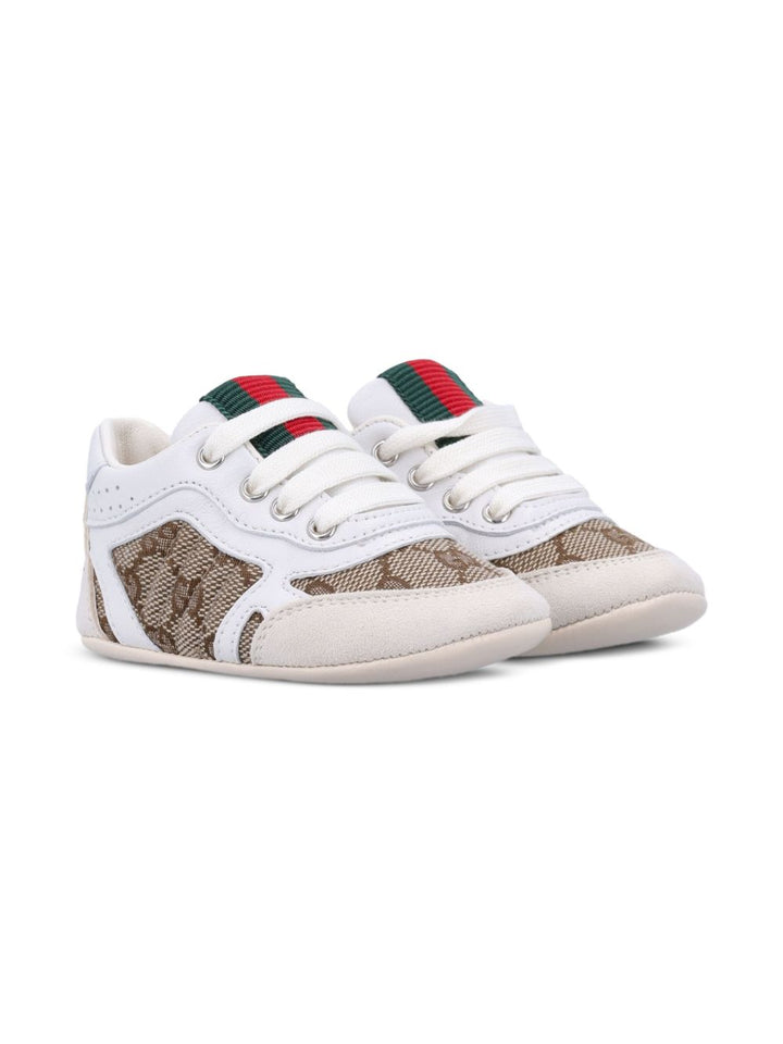 Sneakers bianche/beige per bambino 812580AAEDG 9542 Gucci Kids 