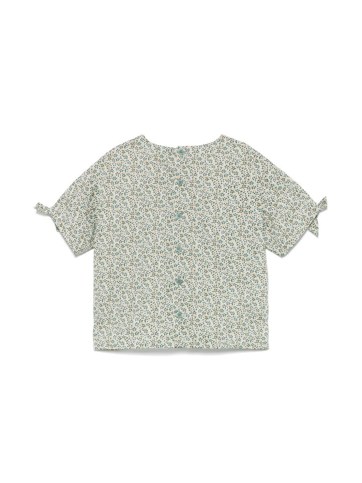 Top verde per bambina P25CC106C4139 577 Il Gufo 
