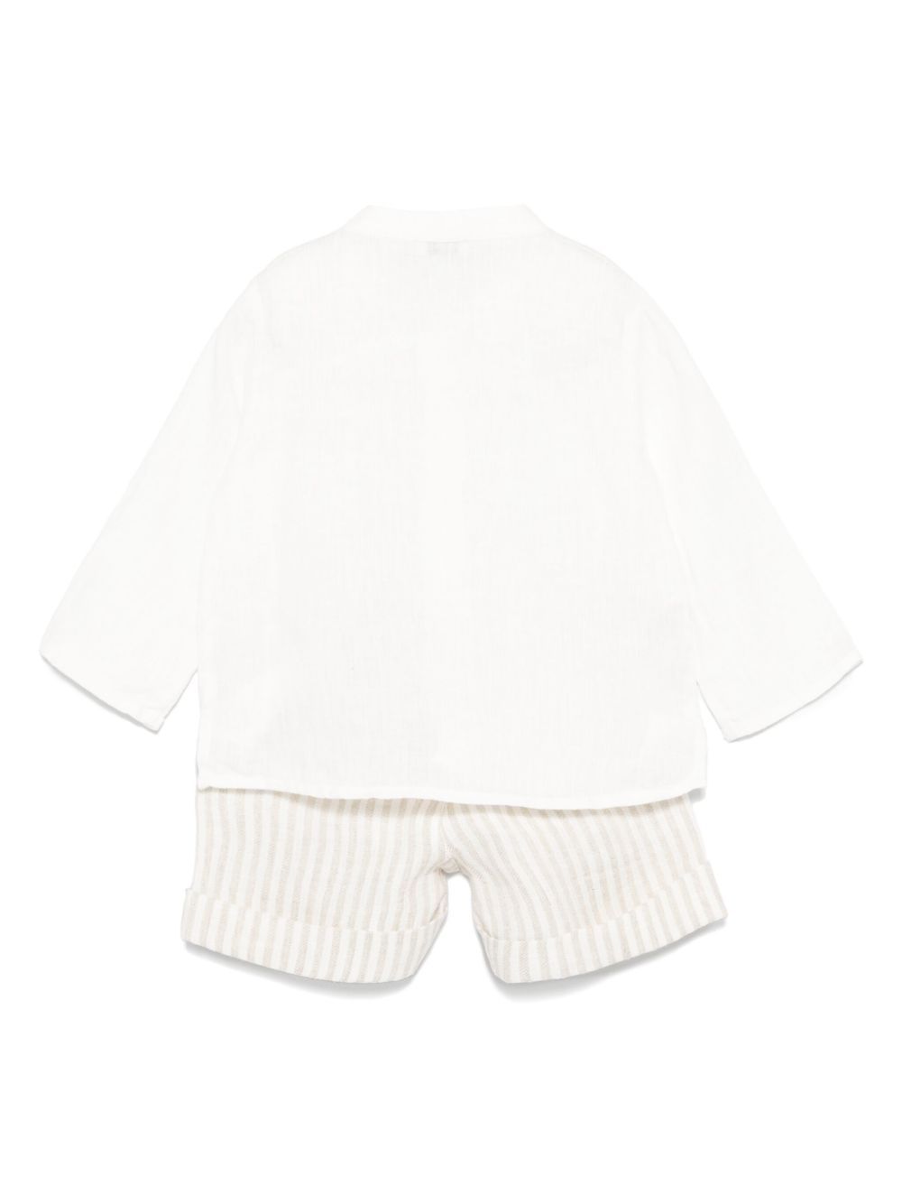 Completo bianco/beige per bambino P25DP457L1018 140 Il Gufo 
