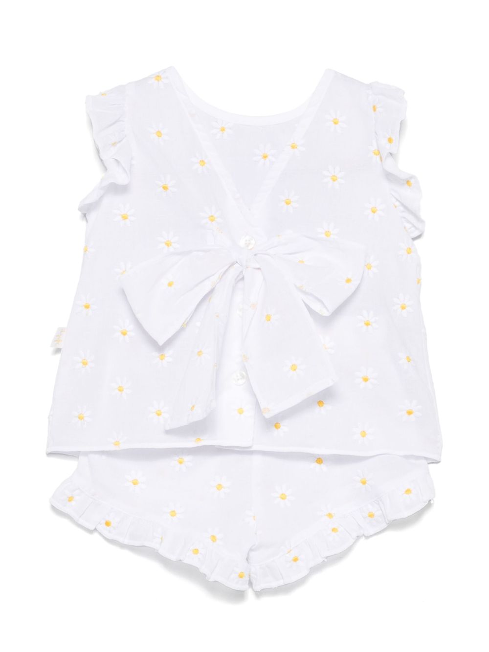 Completo bianco per neonata P25DP520C5053 010 Il Gufo 
