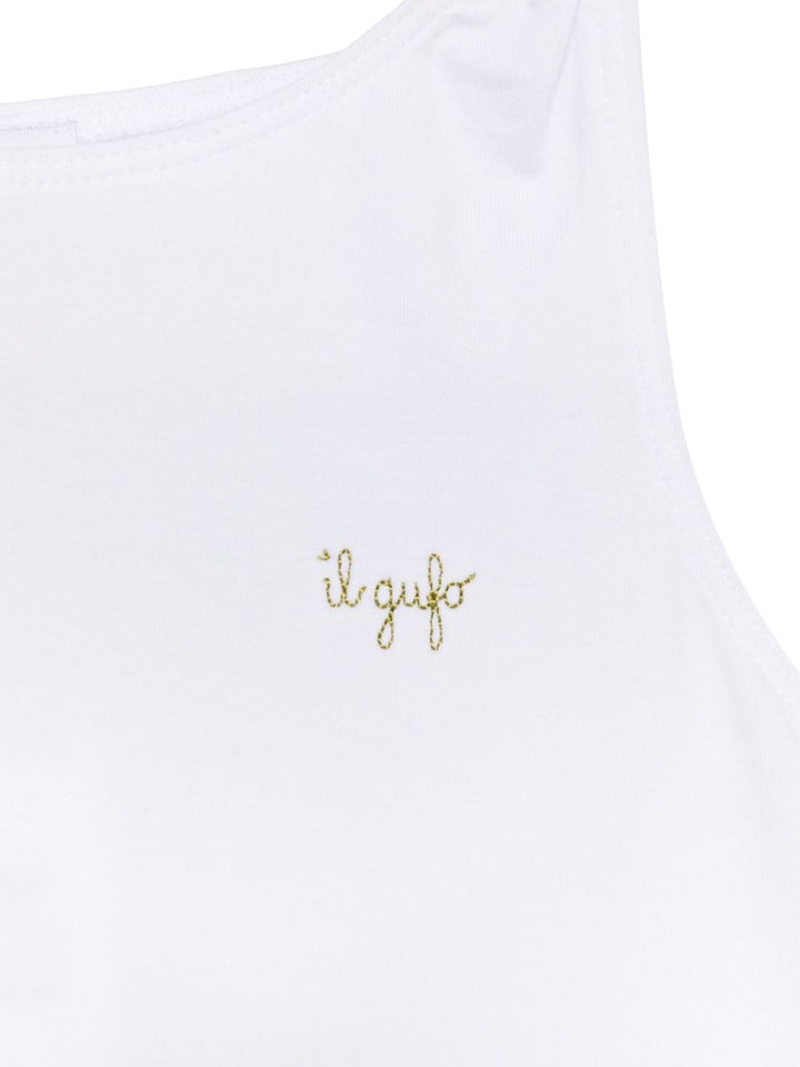 Completo bianco/verde per bambina P25DP528MF032 0157 Il Gufo 