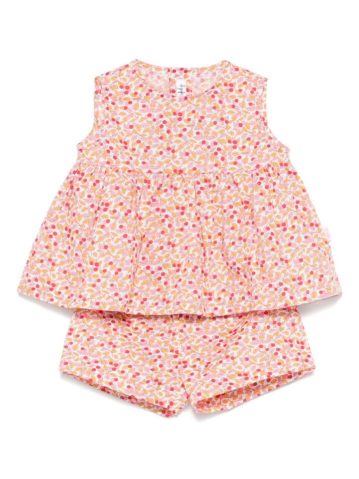 Completo rosa per neonata P25DP557C4139 249 Il Gufo 