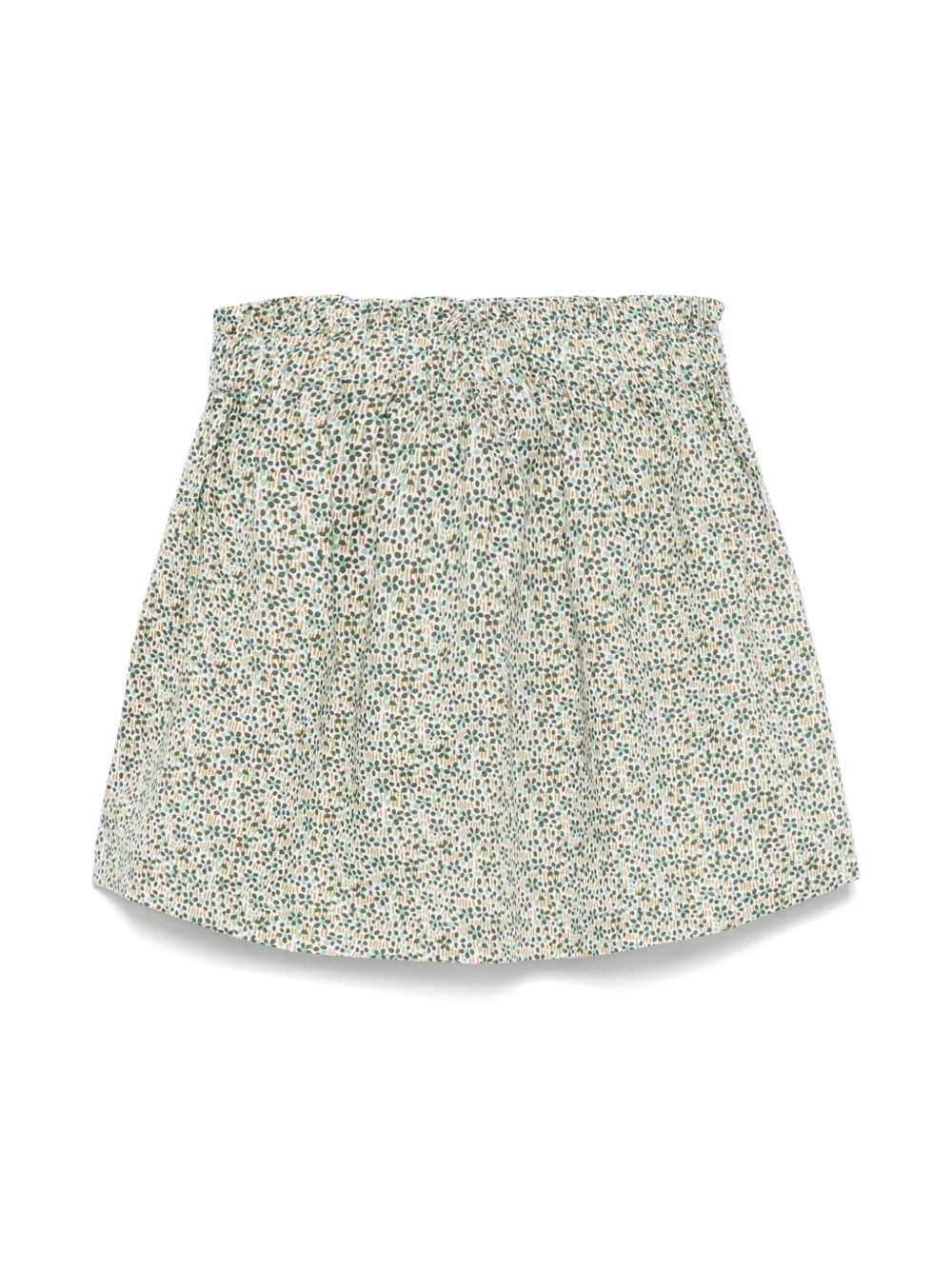 Gonna verde per bambina P25GN232C4139 577 Il Gufo 