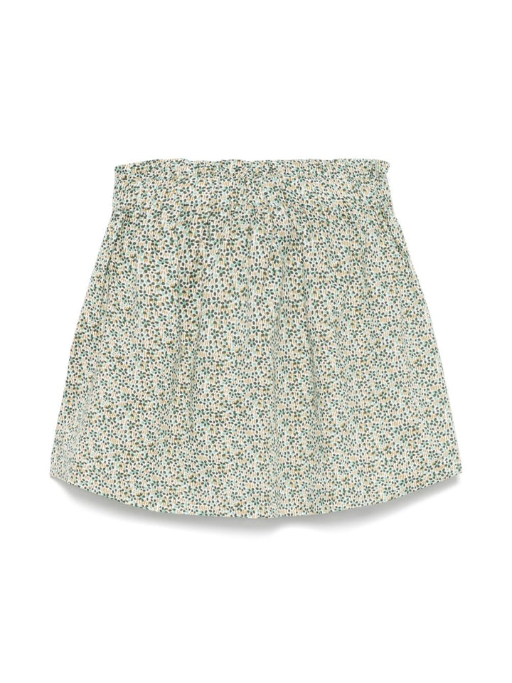 Gonna verde per bambina P25GN232C4139 577 Il Gufo 