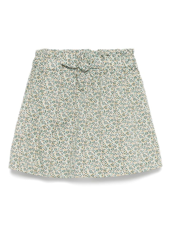 Gonna verde per bambina P25GN232C4139 577 Il Gufo 
