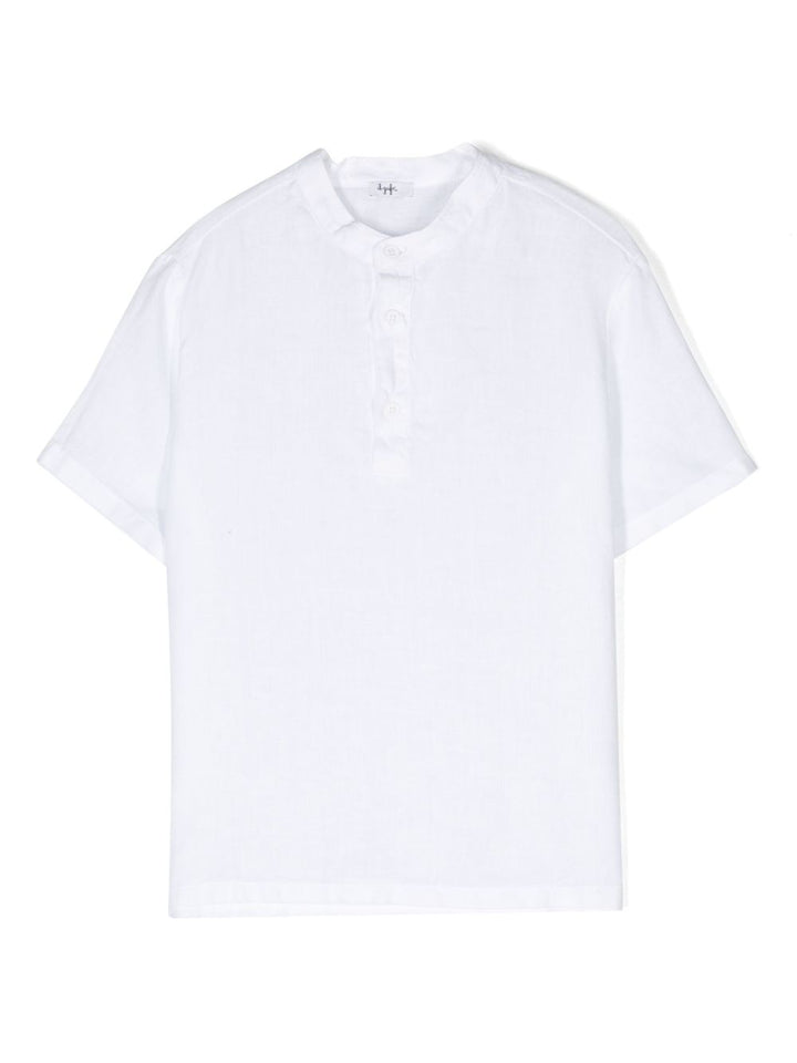 T-shirt bianca per bambino P25PC076L6006 010 Il Gufo 