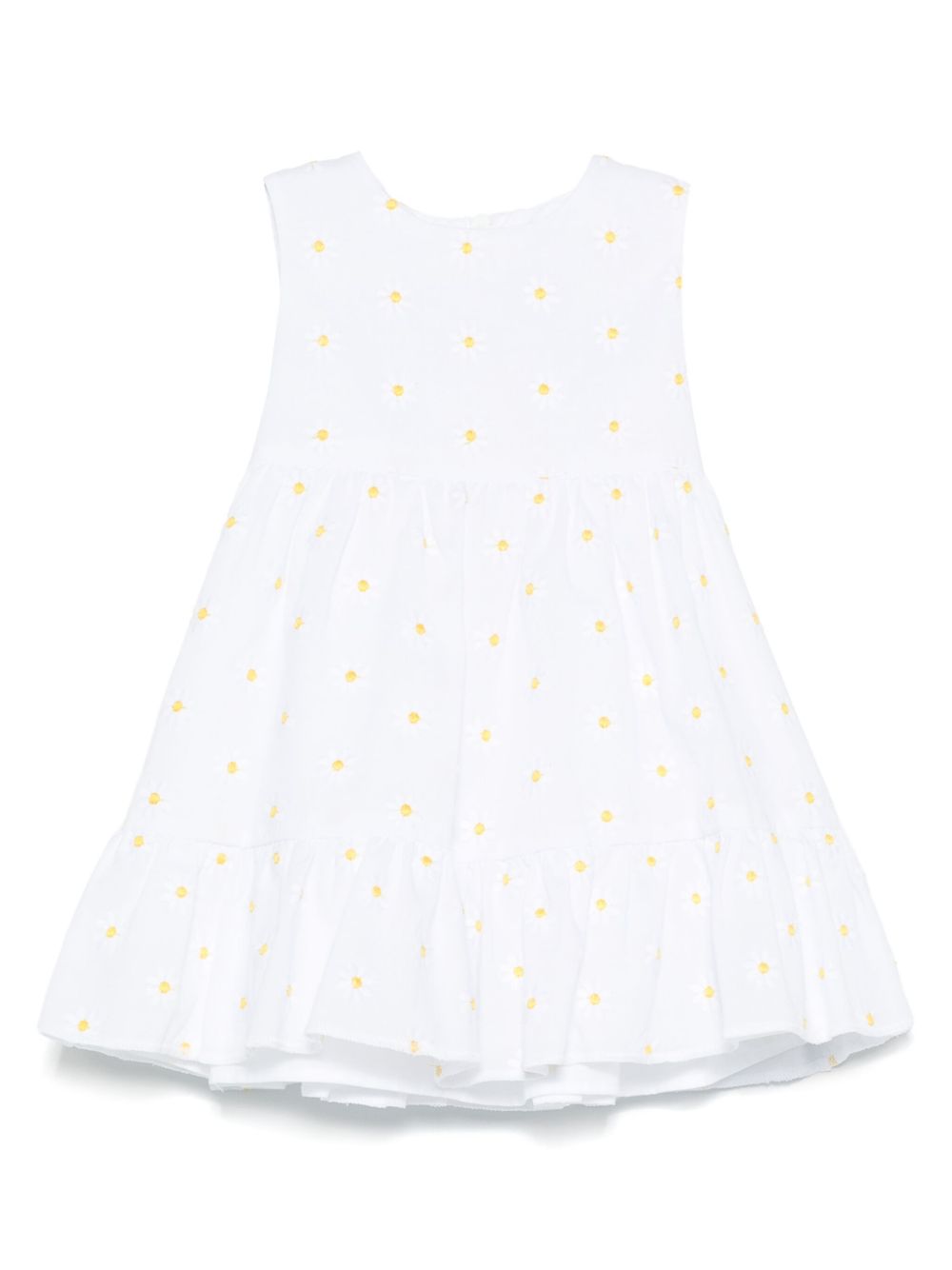 Abito bianco per bambina P25VA330C5053 010 Il Gufo 