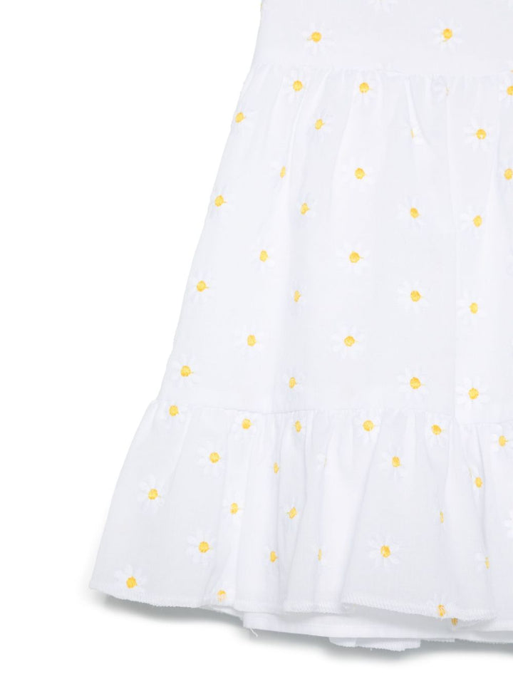 Abito bianco per bambina P25VA330C5053 010 Il Gufo 