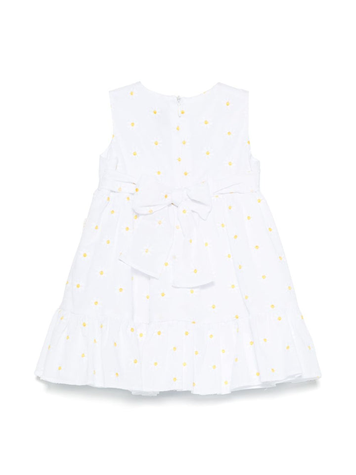 Abito bianco per bambina P25VA330C5053 010 Il Gufo 