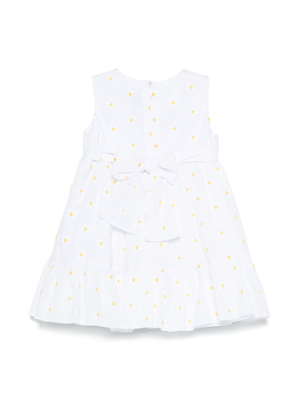 Abito bianco per bambina P25VA330C5053 010 Il Gufo 