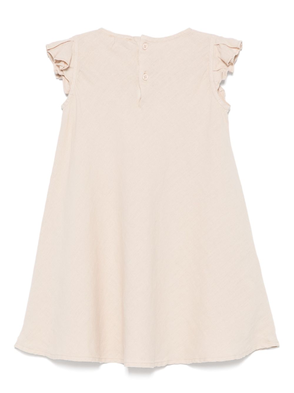 Abito beige chiaro per bambina P25VM778L6006 126 Il Gufo 