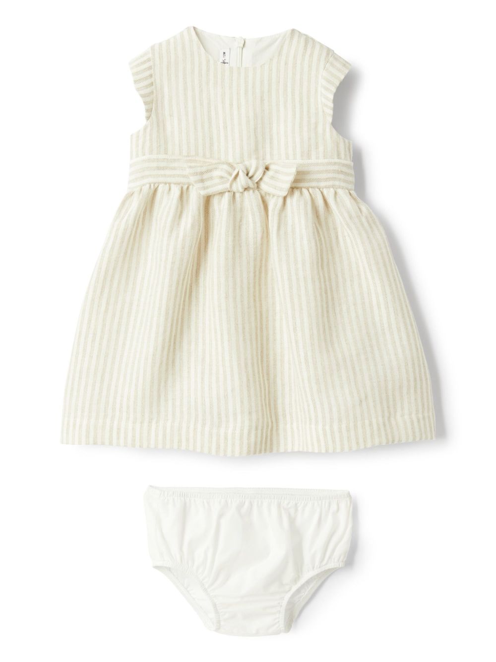 Abito beige chiaro per neonata P25VM789L1018 140 Il Gufo 