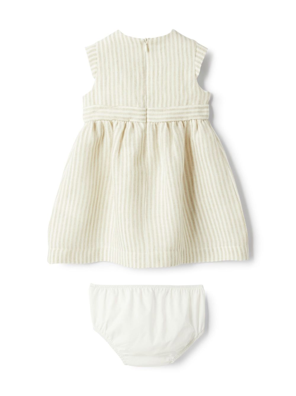 Abito beige chiaro per neonata P25VM789L1018 140 Il Gufo 