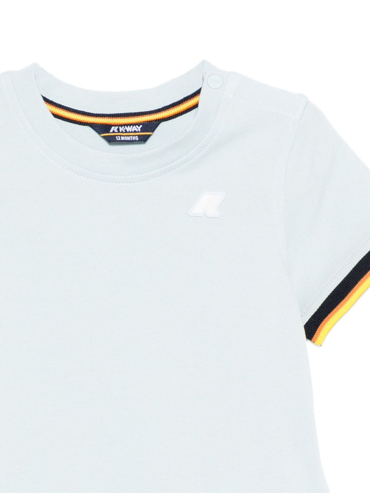 T-shirt blu pallido per neonato K71375W 121 K-Way Kids 