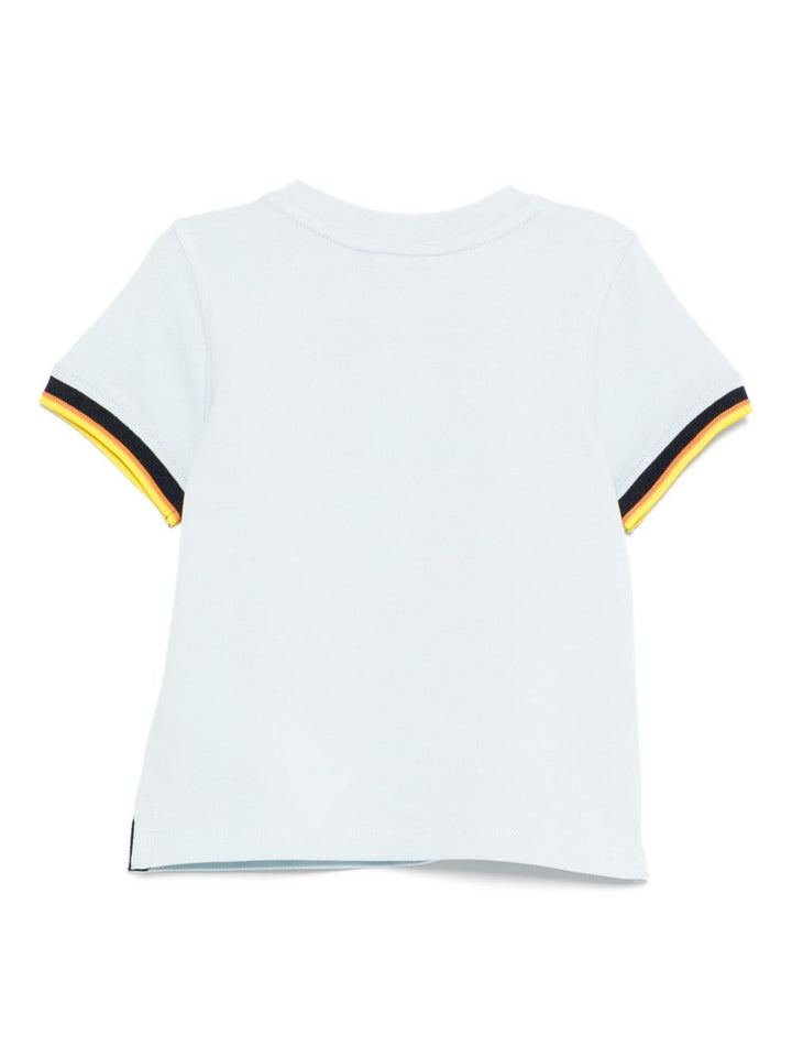 T-shirt blu pallido per neonato K71375W 121 K-Way Kids 