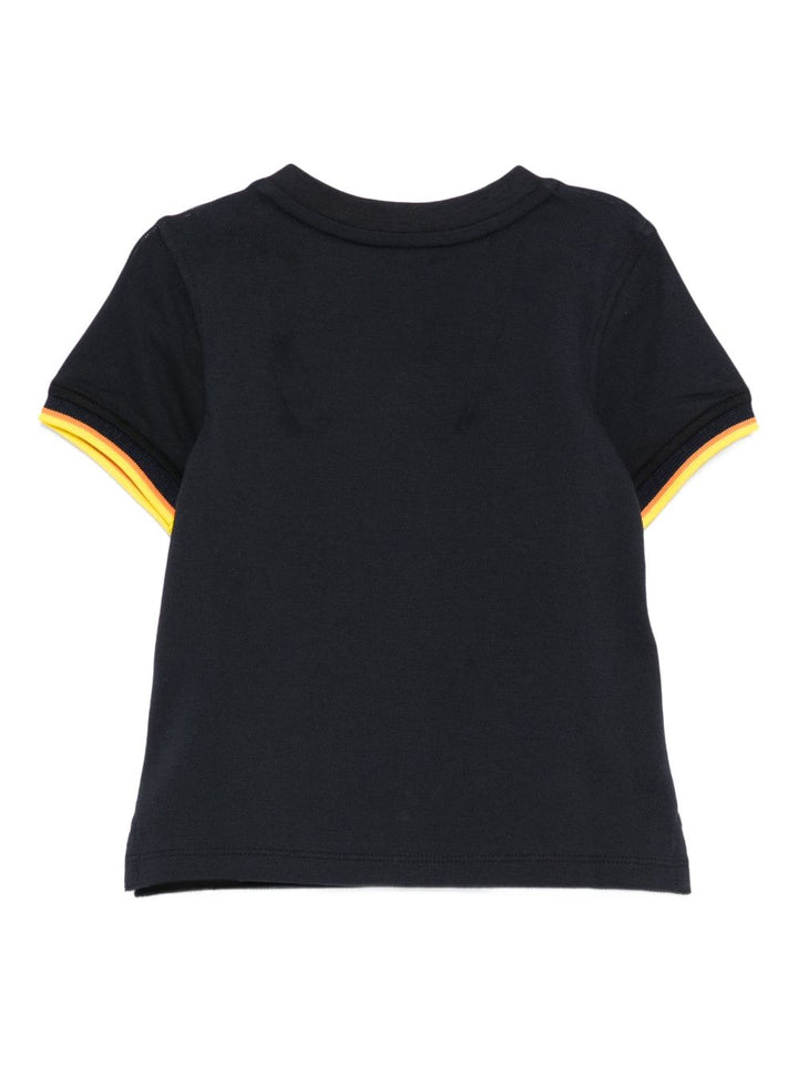 T-shirt blu navy per neonato K71375W K89 K-Way Kids 