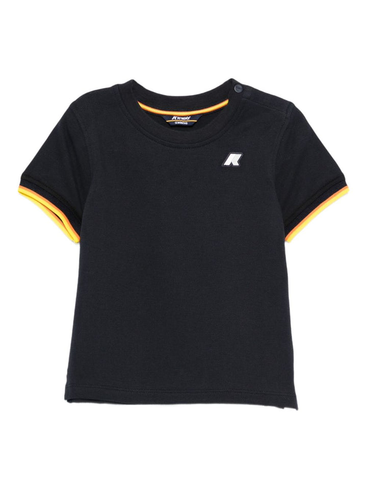 T-shirt blu navy per neonato K71375W K89 K-Way Kids 