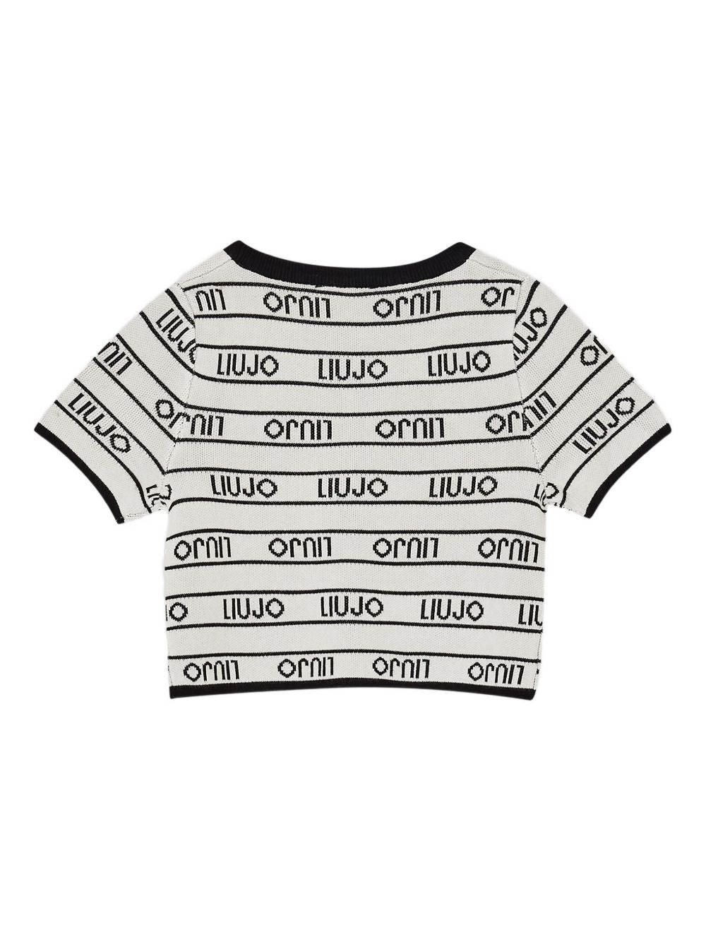 Top bianco/nero per bambina GA5076MS49I M9066 Liu Jo 