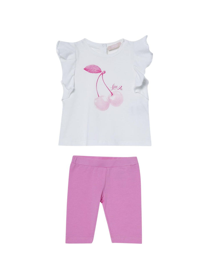 Completo bianco/rosa per neonata HA5035J5003 C3570 Liu Jo 